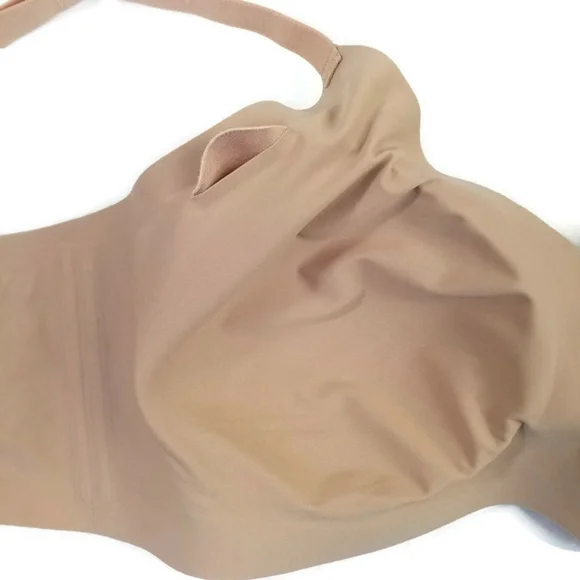 Honey Love Sand Silhouette Wireless Smoothing Bra Womens 2X EUC